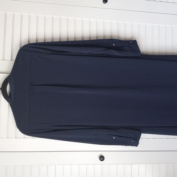 J.Crew Wmen's Stylish Navy Long Sleve Button Up Dresss Size S - Picture 9 of 16